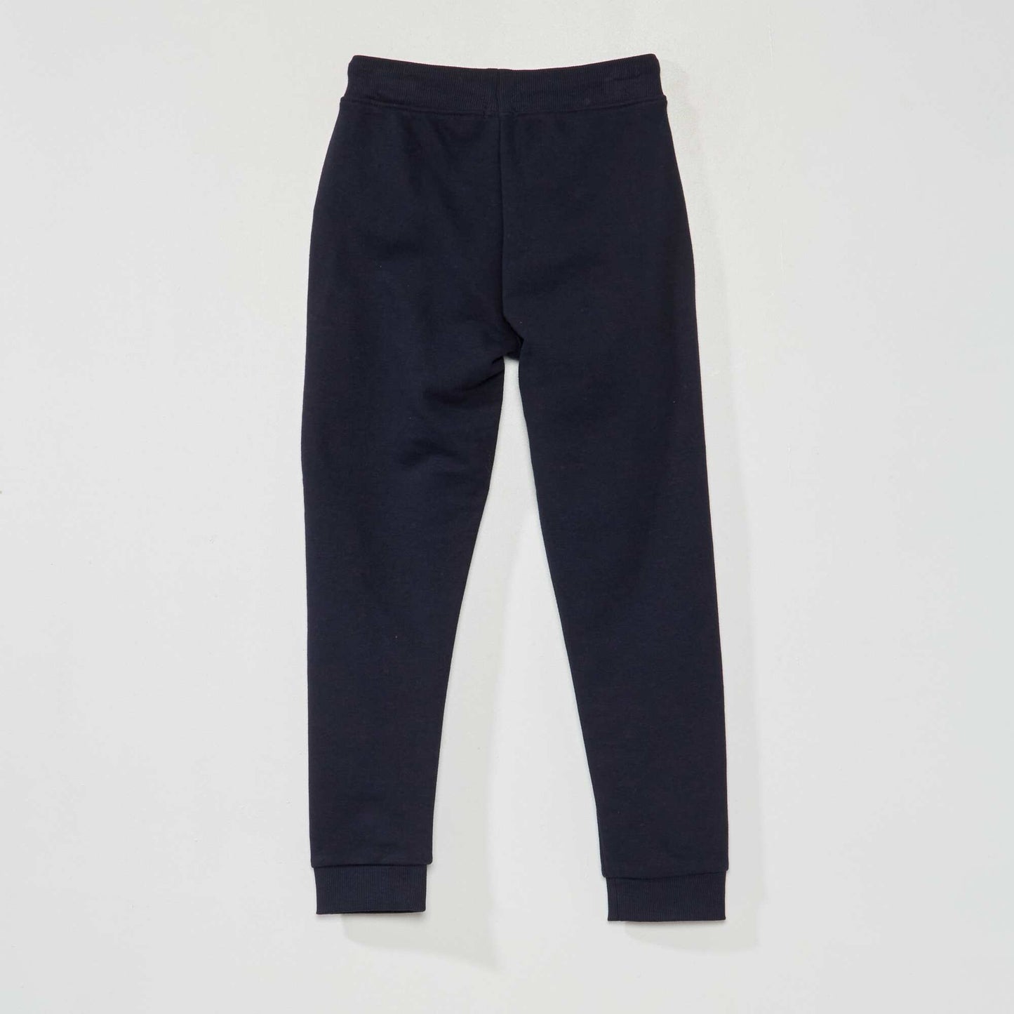 Plain sweatshirt fabric trousers blue