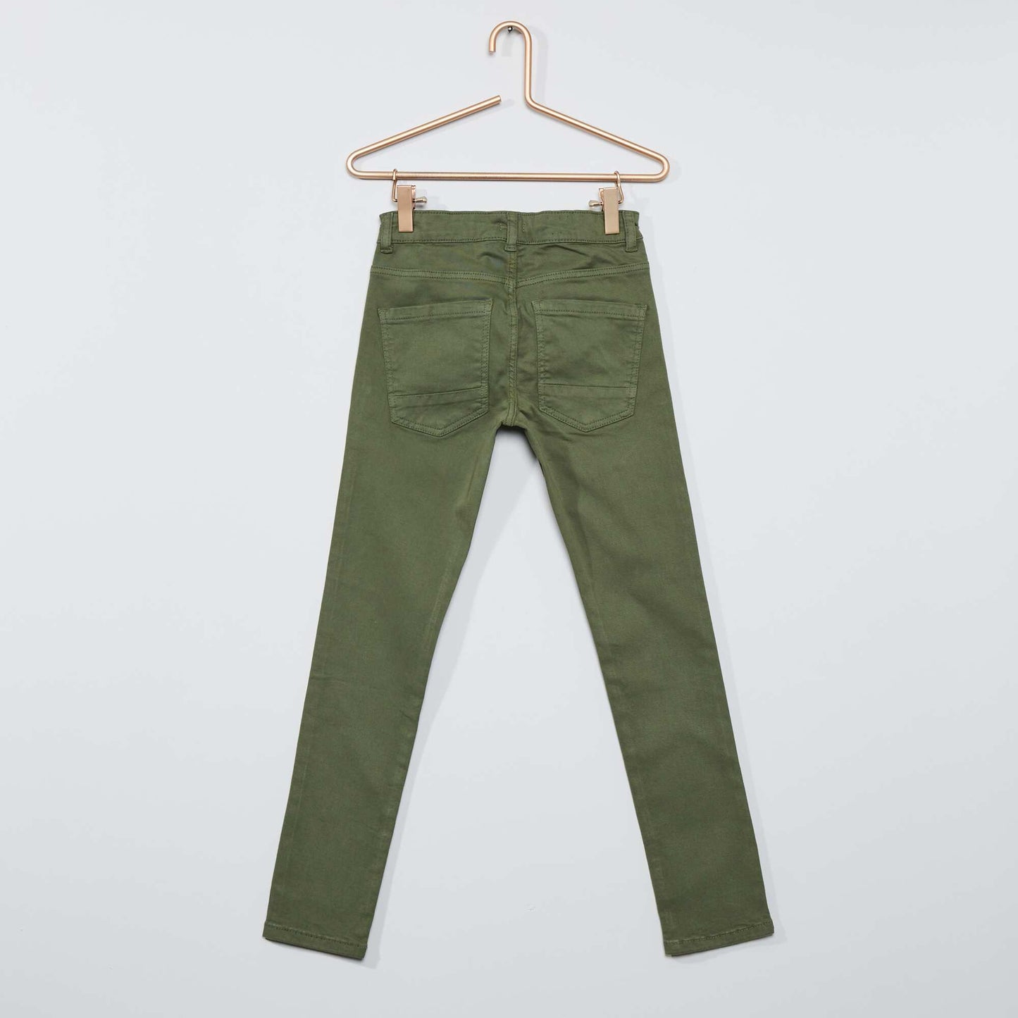 Skinny trousers with five pockets Green