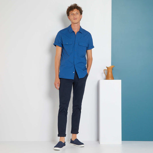 Slim-fit chinos blue