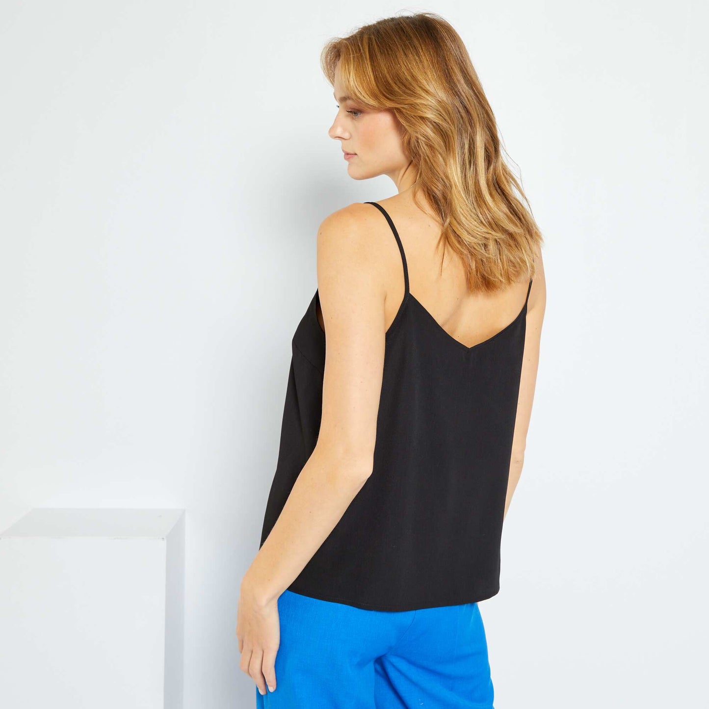 Top with thin straps Black