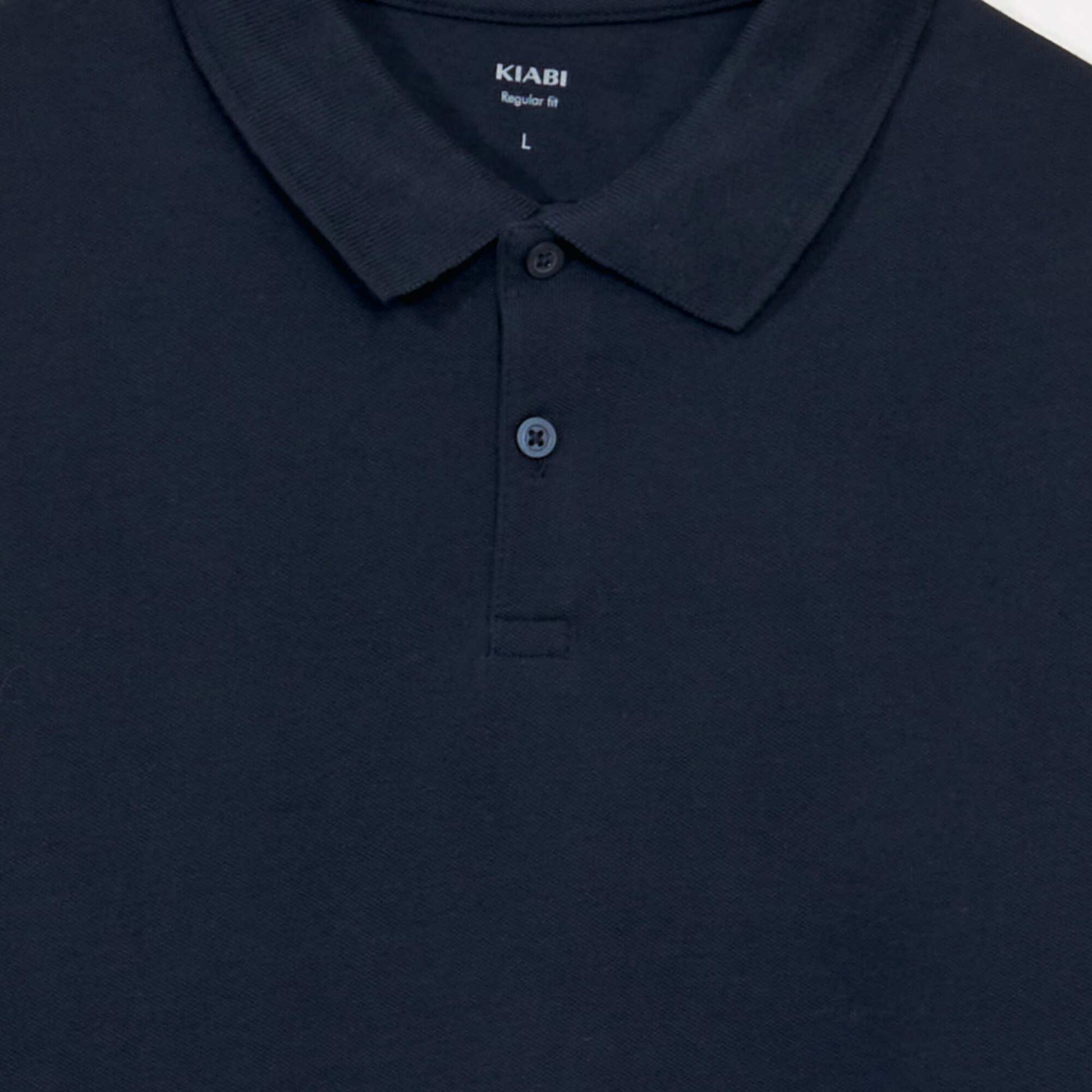 Cotton piqué polo shirt Blue navy – Kiabi Inde