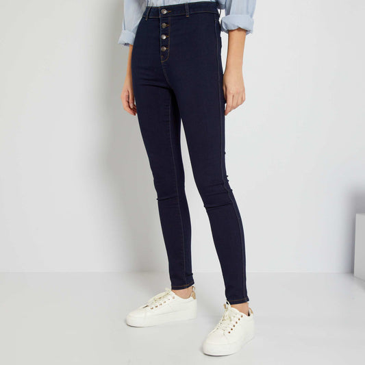 Sculpting-effect skinny jeans BLUE