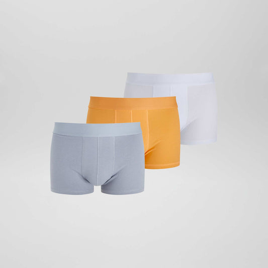 Pack of 3 plain boxers ORANGE
