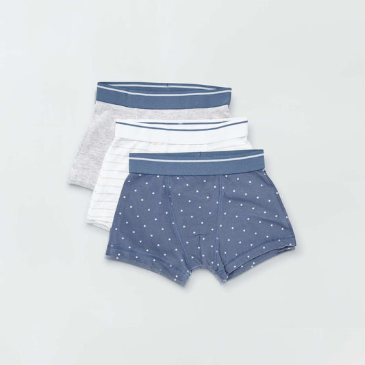 Pack of 3 pairs of boxer shorts BLUE