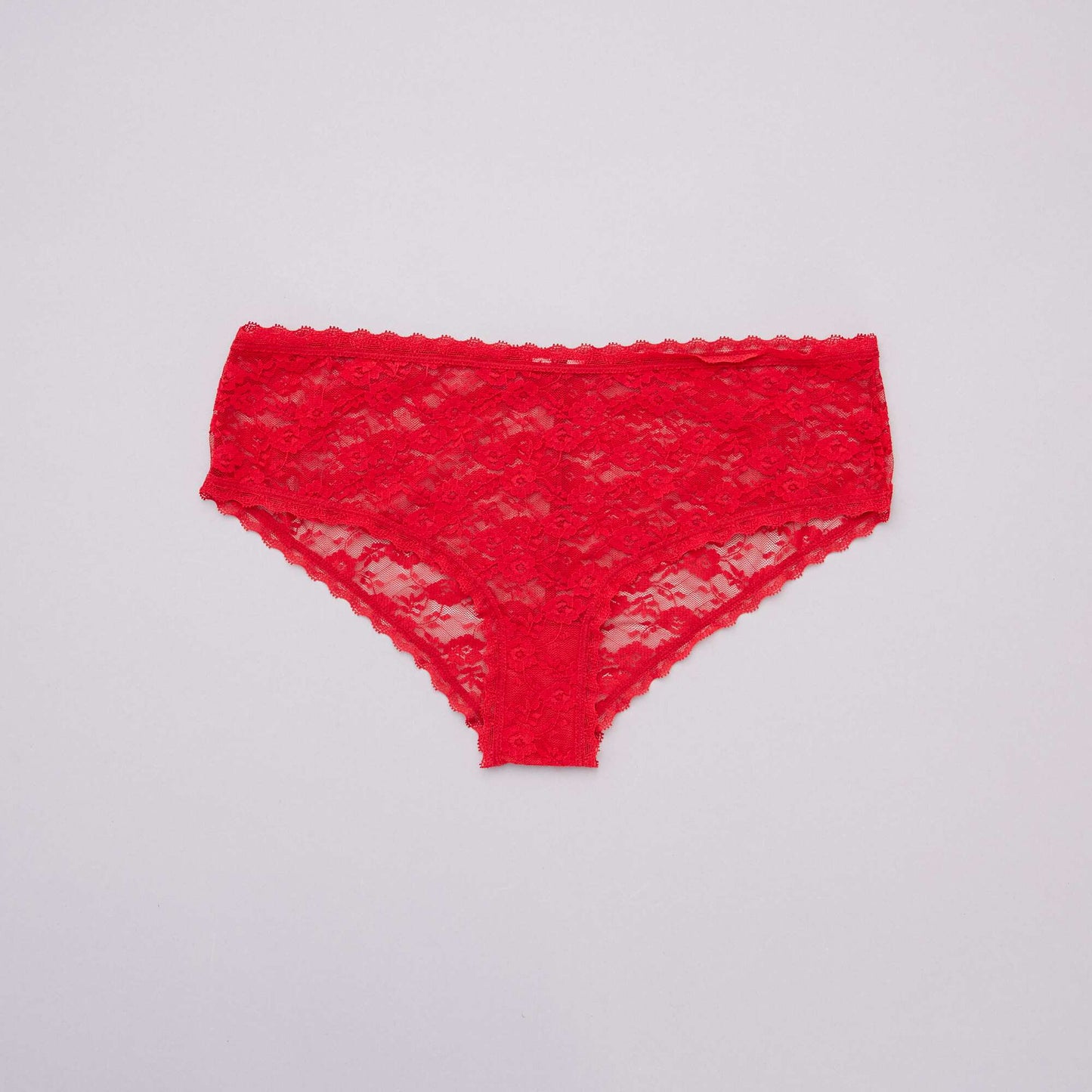 Pack of 3 lace boy shorts RED