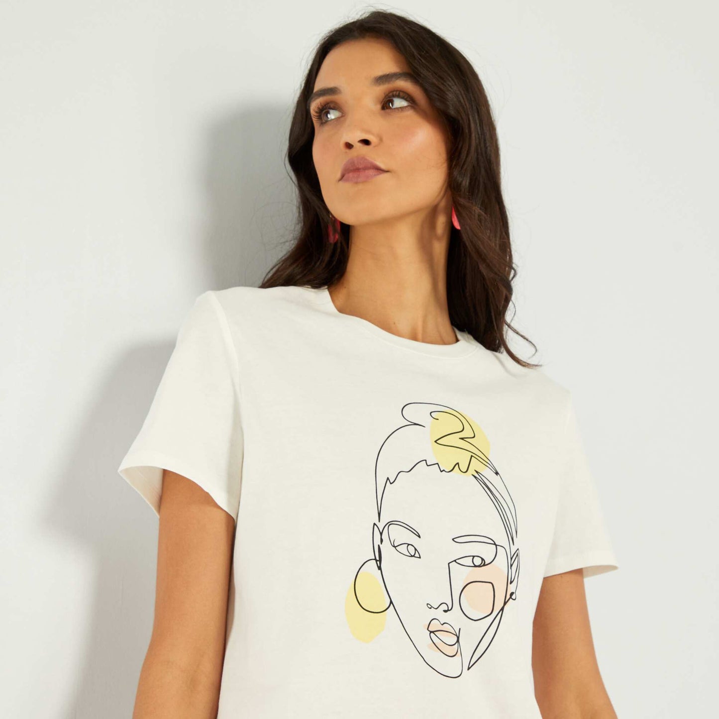 Eco-design heart T-shirt COCO FACE