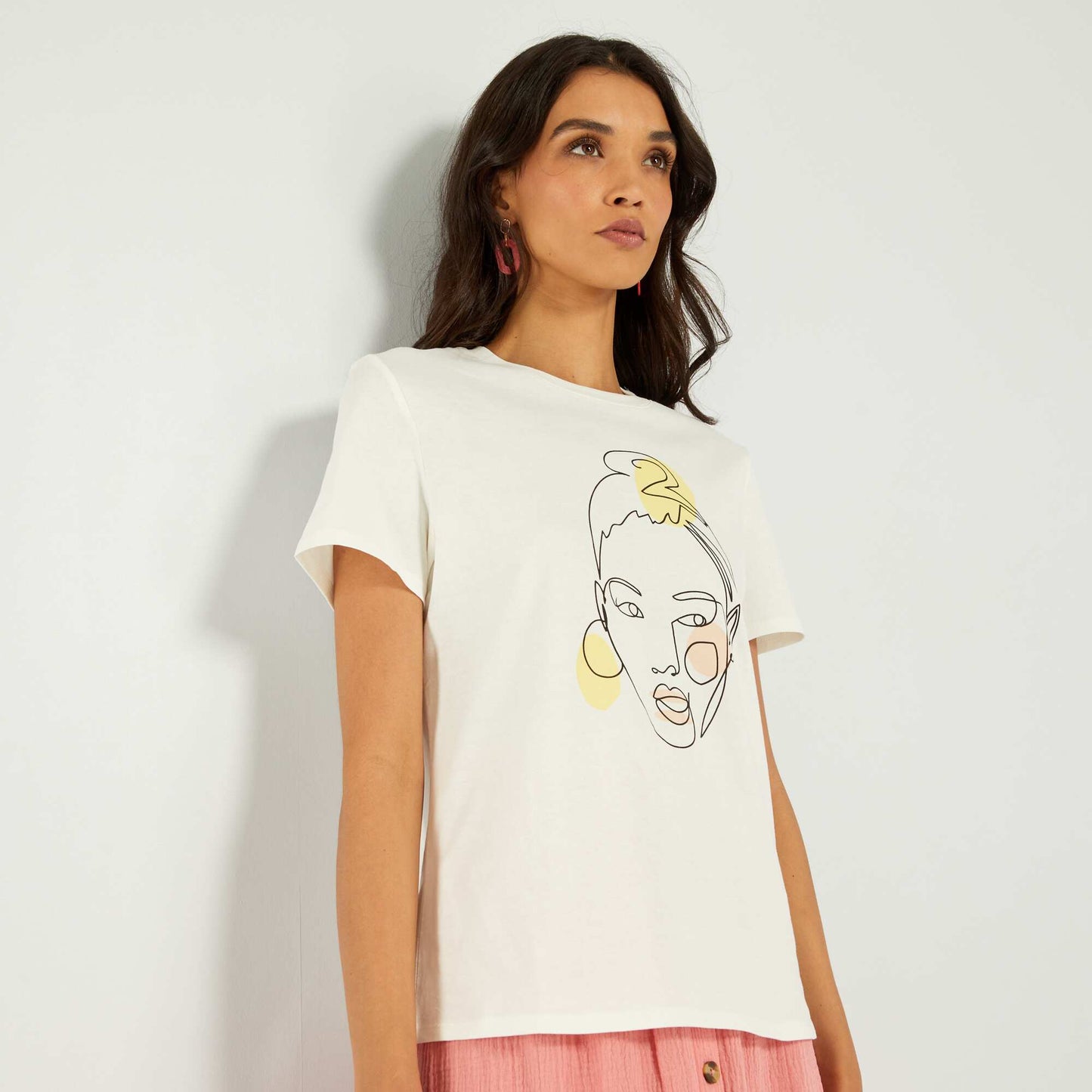 Eco-design heart T-shirt COCO FACE