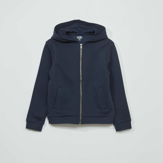 Zip-up hoodie blue