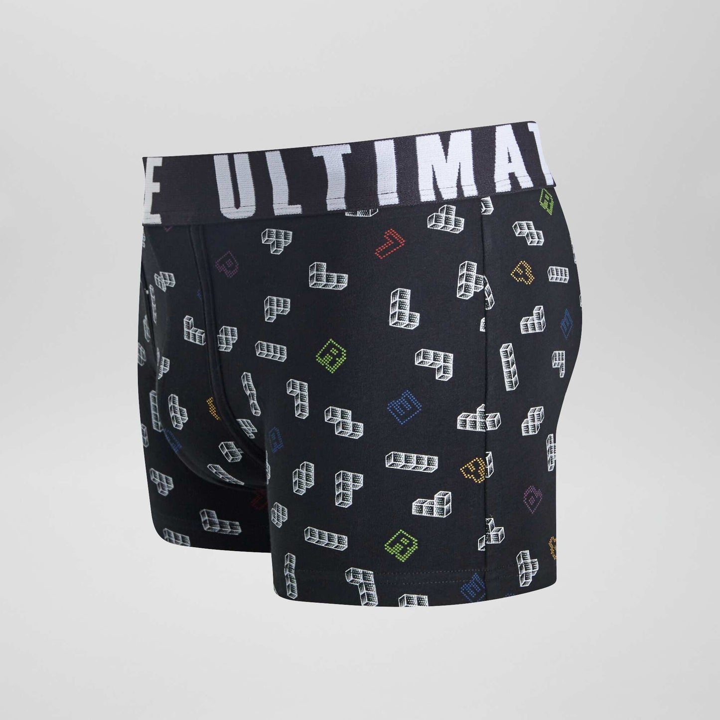 Pack of 3 patterned boxer shorts BLACK