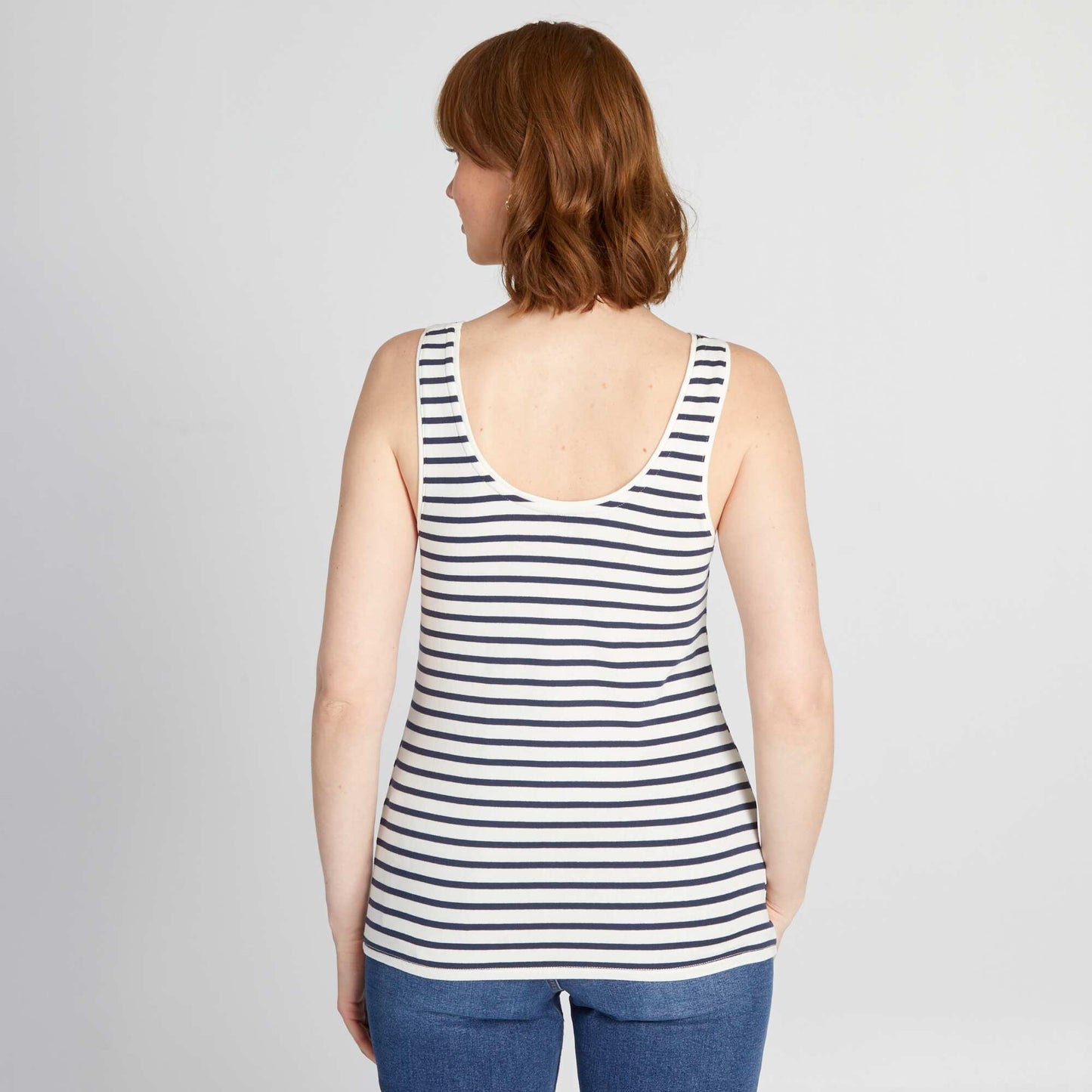 Striped vest top WHITE