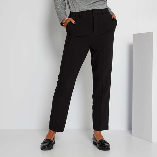 Cigarette trousers black