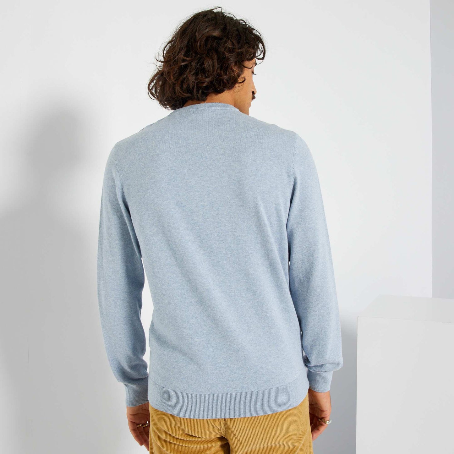 Round neck sweater BLUE