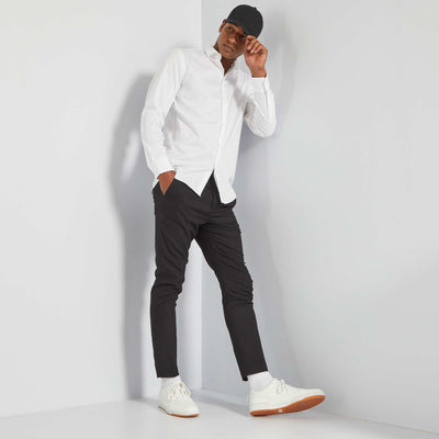 Regular-fit 'non-iron' shirt white