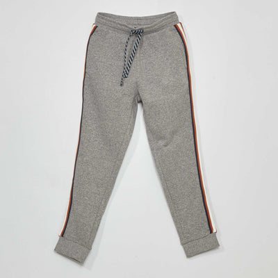 Joggers with contrasting stripes GREY