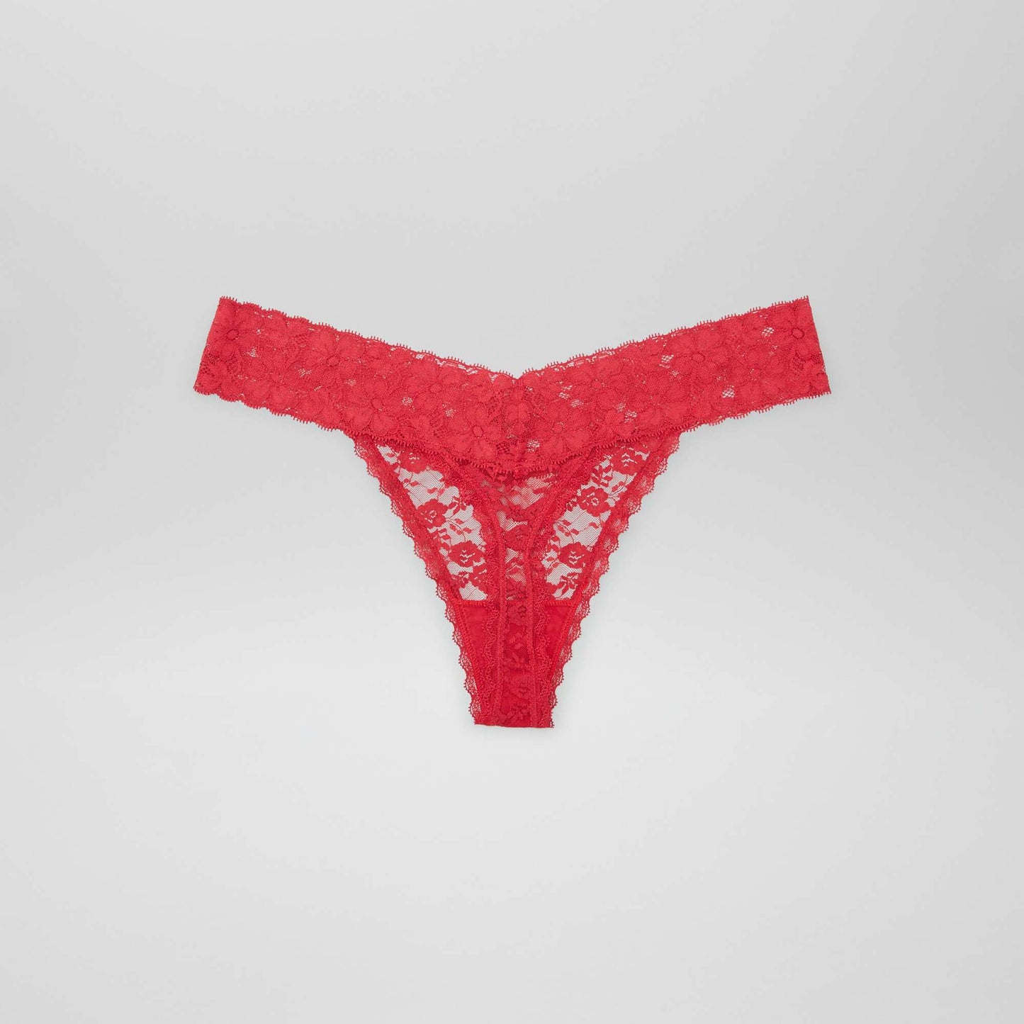 Pack of 3 lace thongs RED