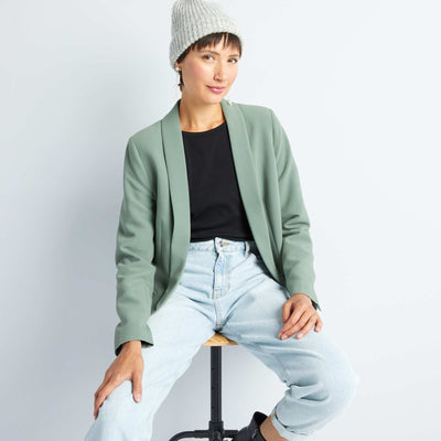 Mid-length blazer GREEN WREATH