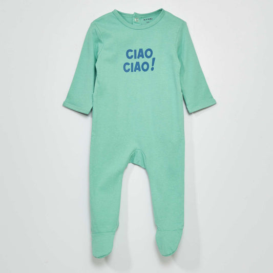 Jersey sleepsuit GREEN