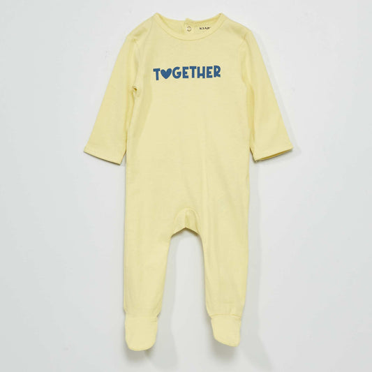 Jersey sleepsuit YELLOW