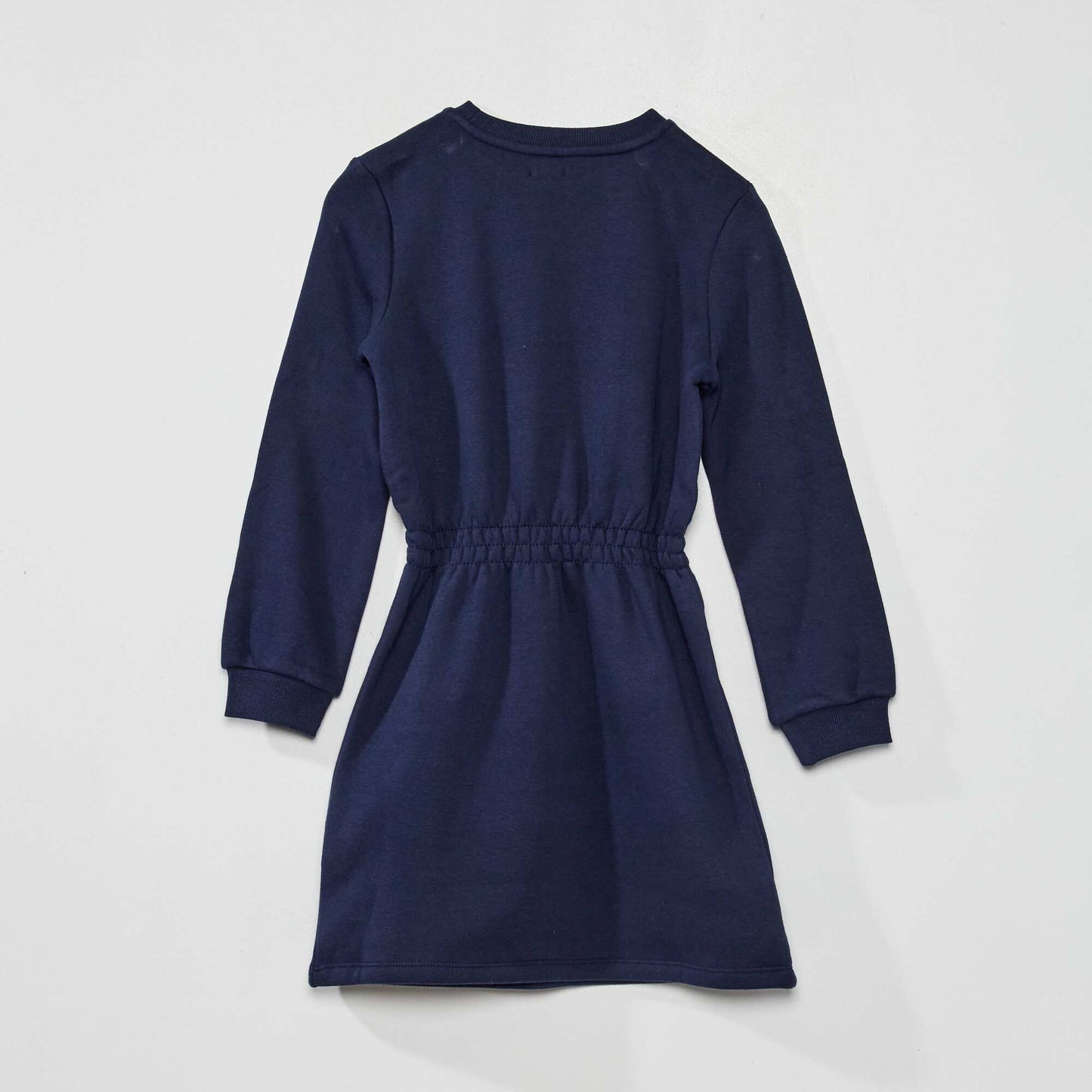 Sweatshirt fabric dress BLUE