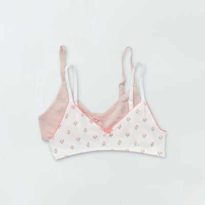 Pack of 2 bralettes WHITE