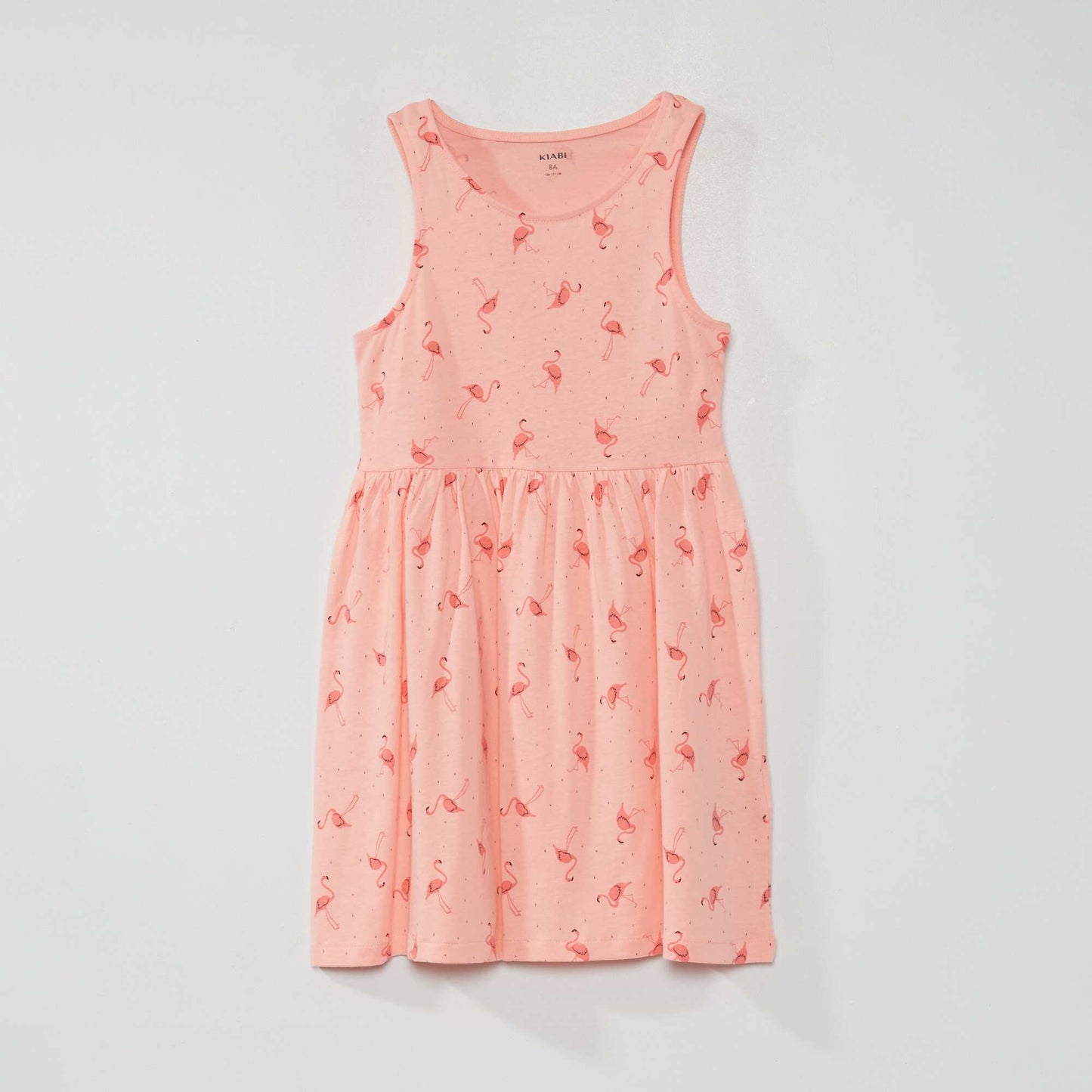 Sleeveless patterned dress PINK