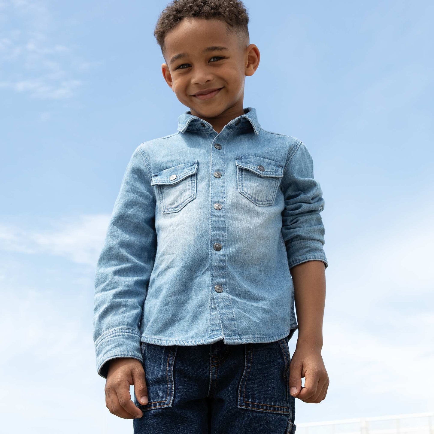 Denim shirt BLUE