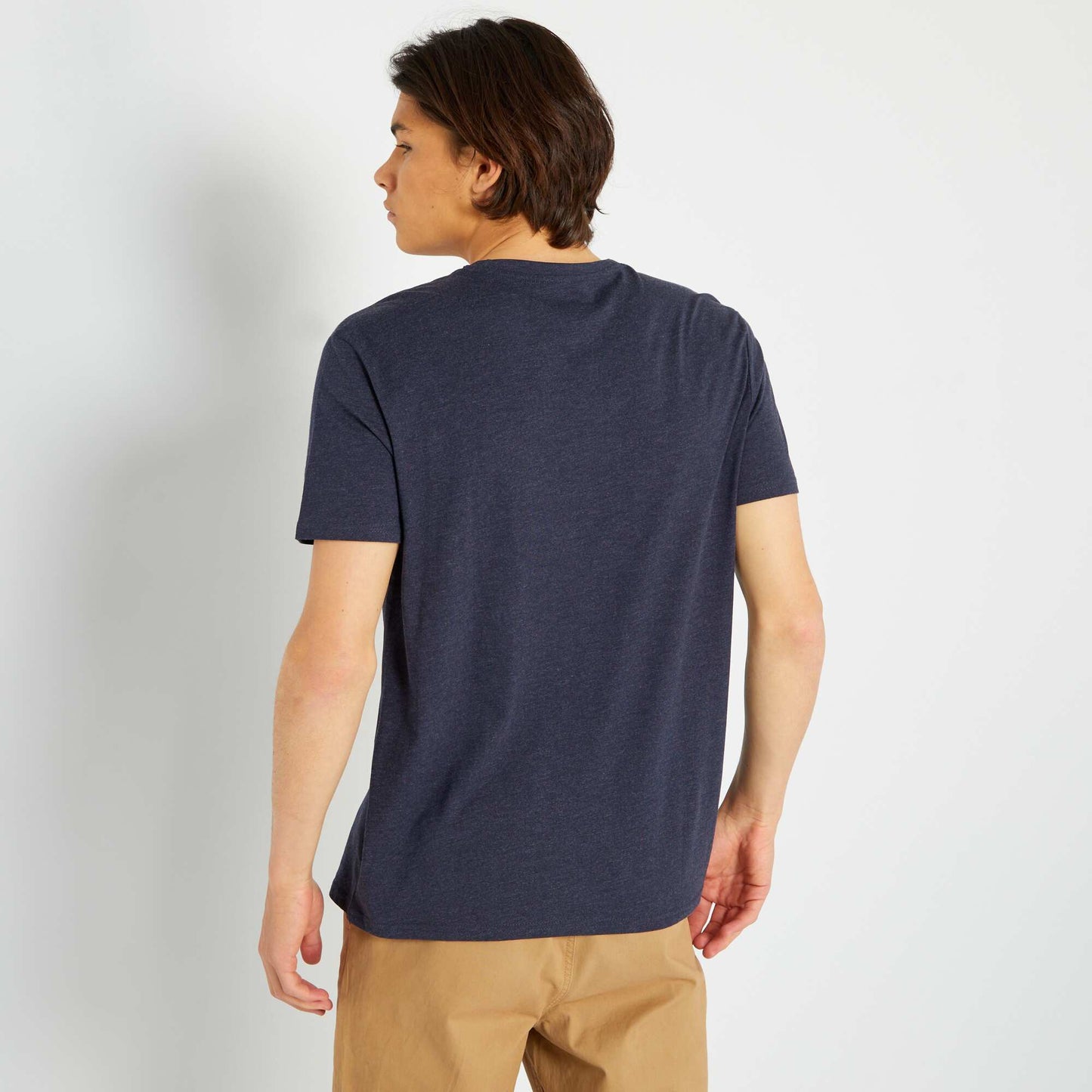 Short-sleeved T-shirt with breast pockets BLUE