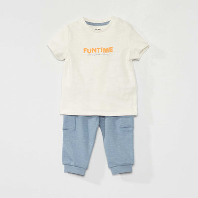 T-shirt and trousers set WHITE