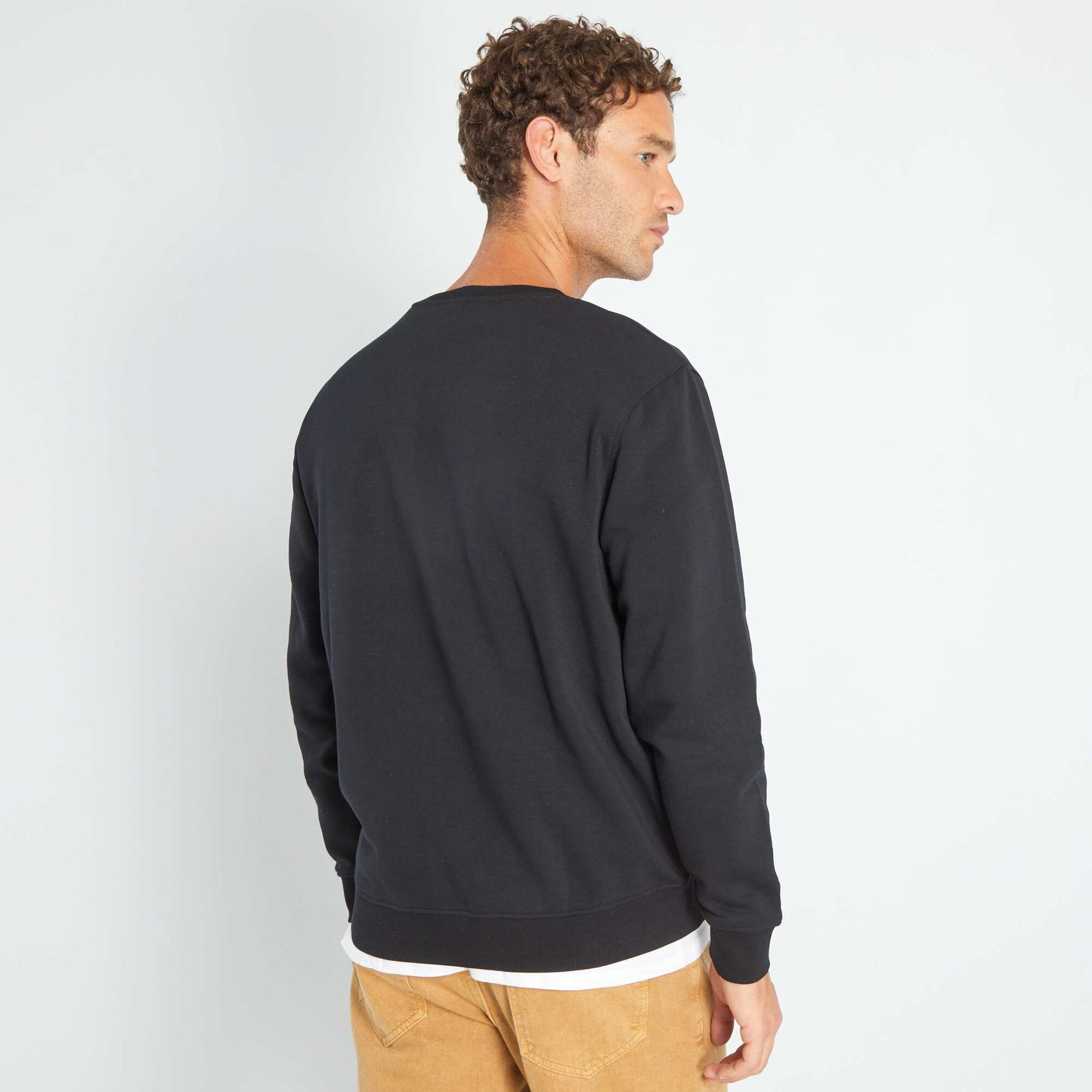 Plain sweatshirt Black