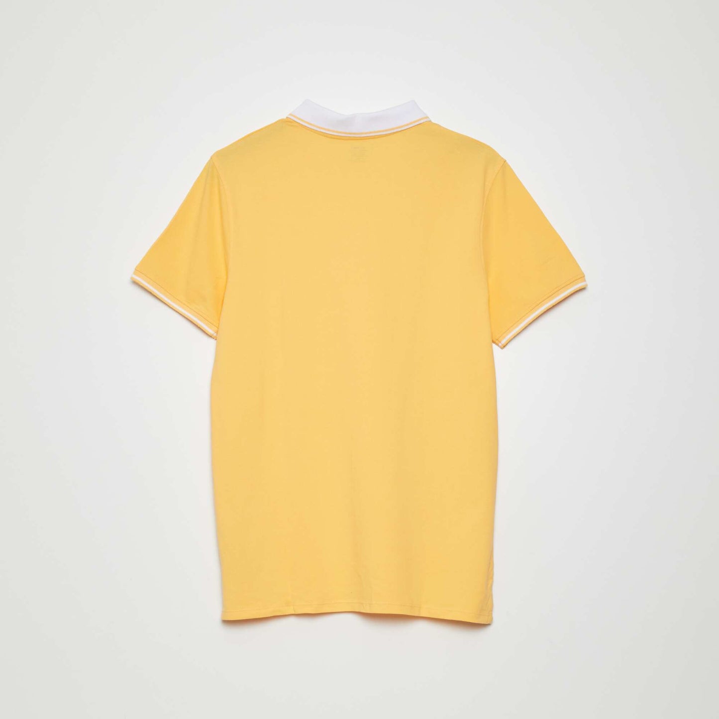 Cotton piqué polo shirt YELLOW