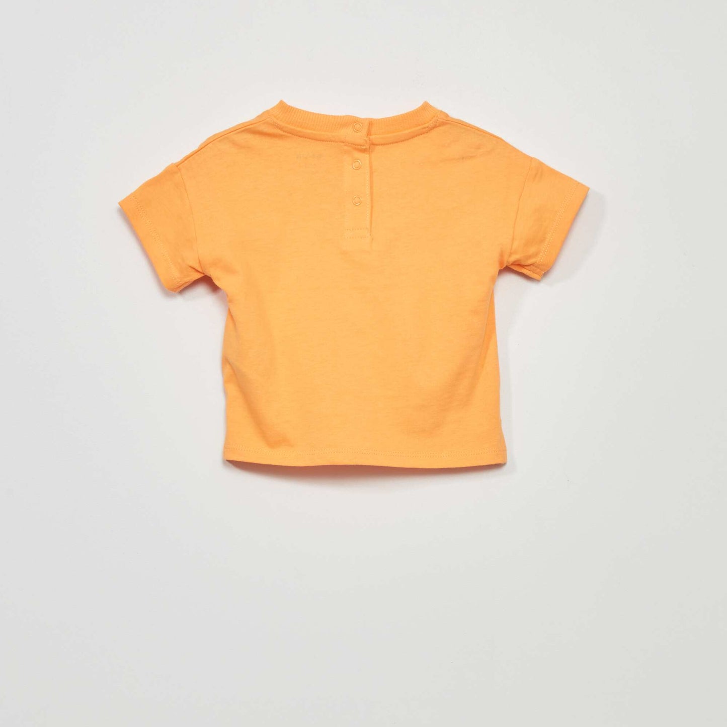 Short-sleeved printed T-shirt ORANGE