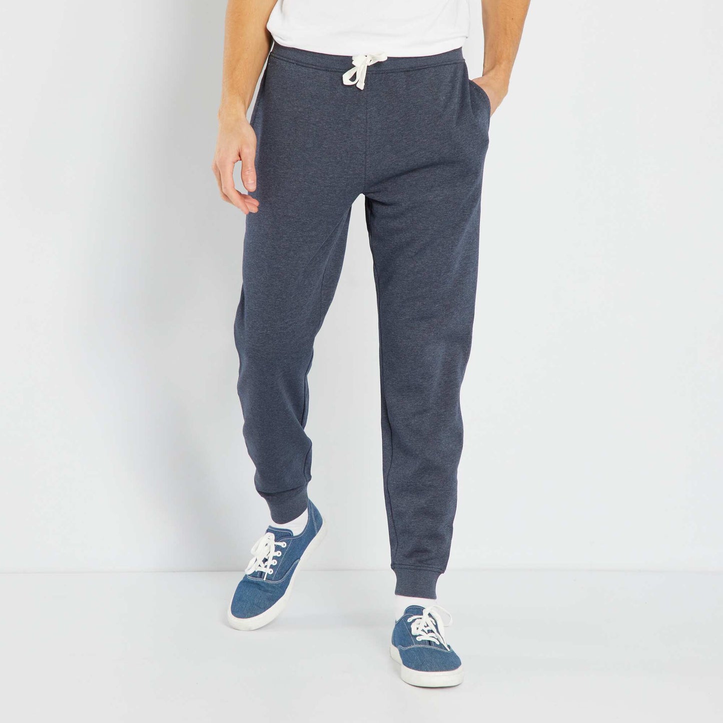 Sweatshirt fabric joggers BLUE